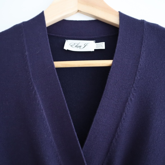 [NWT] Eliza J Midi Wrap Sweater Dress - In… - Picture 3 of 14